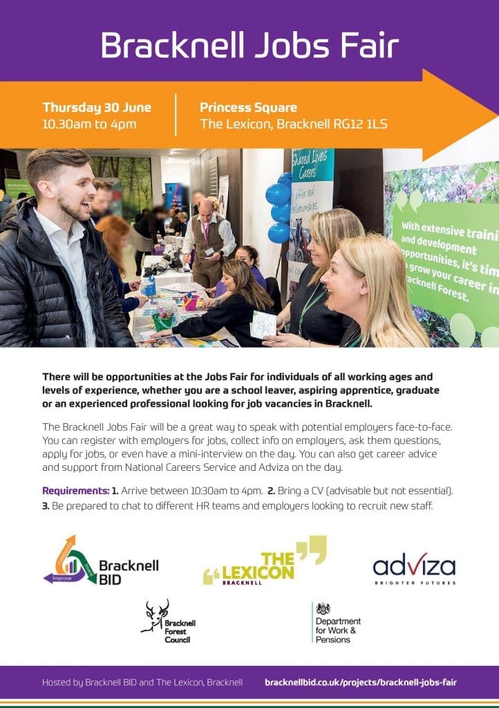 Businesses seeking top local talent at Bracknell Jobs Fair