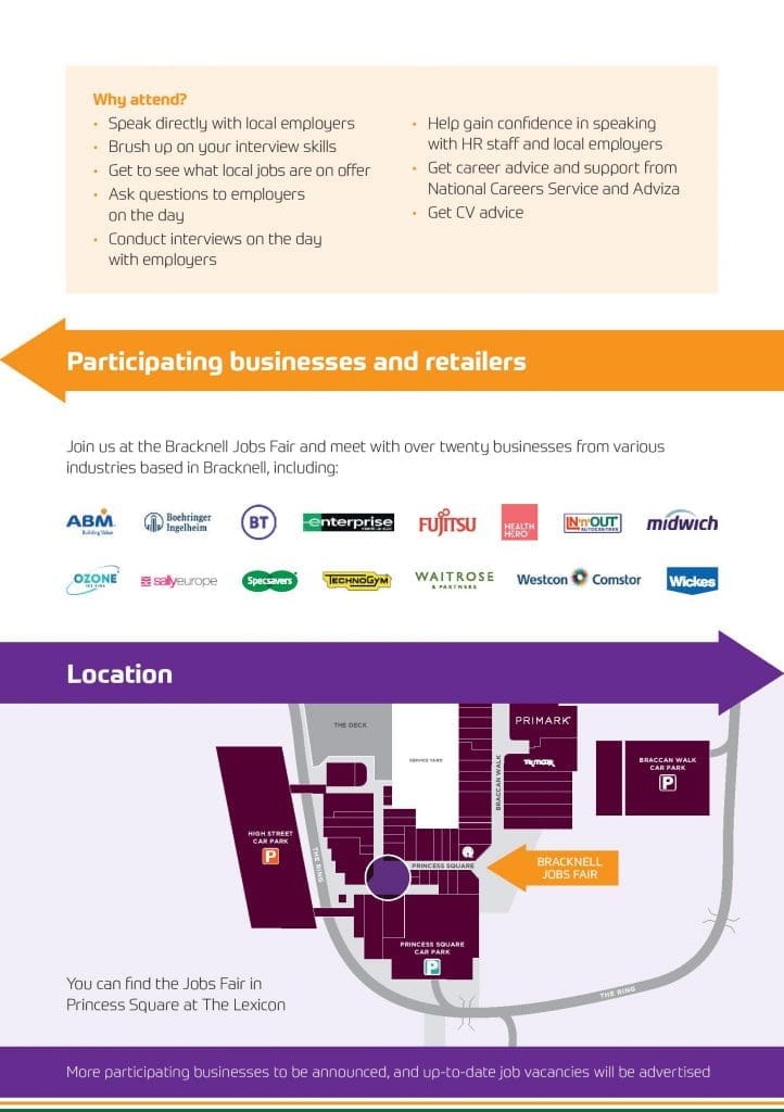 Businesses seeking top local talent at Bracknell Jobs Fair